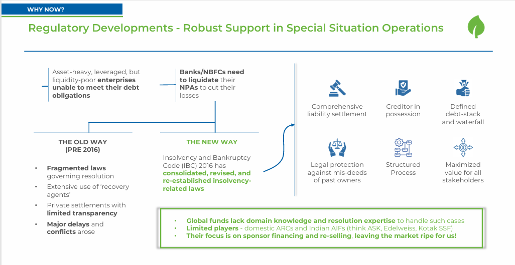 Why now – regulatory advantage via IBC